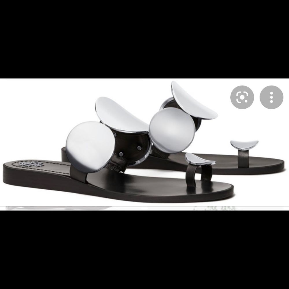 Tory Burch Patos Multi Disc Sandal, black, size 8